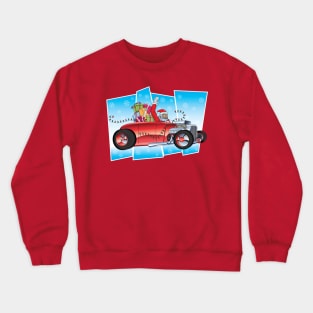 Santa Hot Rod Crewneck Sweatshirt